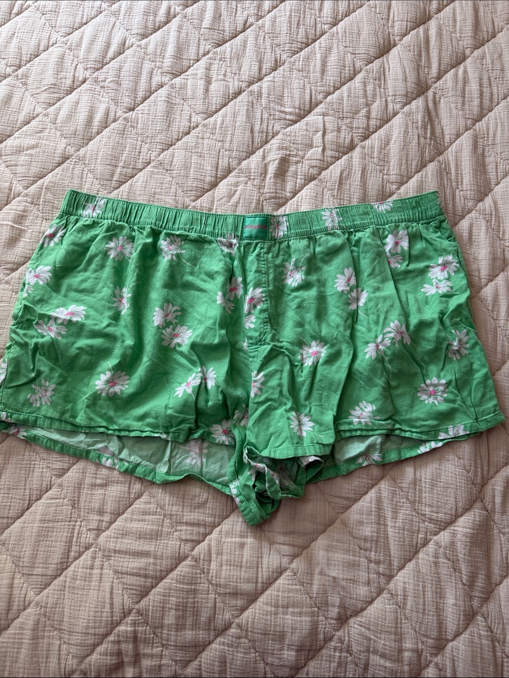 Joyspun Green Floral Sleep Shorts